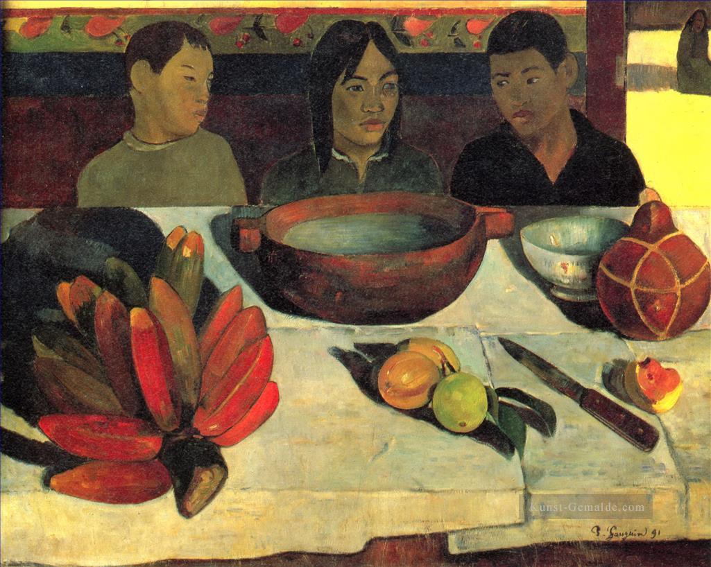 Die Mahlzeit Die Bananen Beitrag Impressionismus Primitivismus Paul Gauguin Ölgemälde